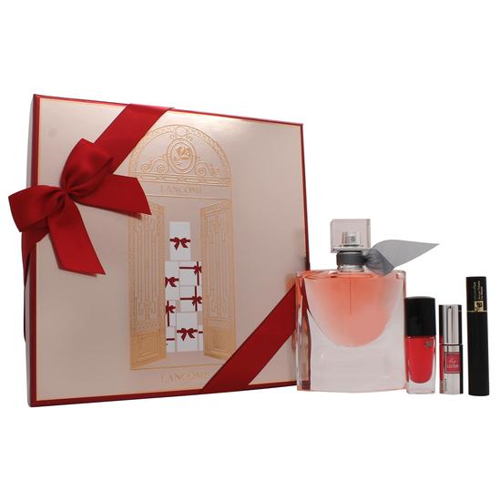 Lancôme La Vie Est Belle Gift Set 100ml Eau De Parfum + 50ml Body Lotion + 10ml Eau De Parfum + 2ml Hypnose Mini Mascara