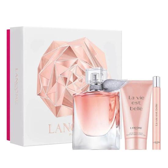 Lancôme La Vie Est Belle Gift Set 50ml Eau De Parfum + 10ml Eau De Parfum + 50ml Body Lotion