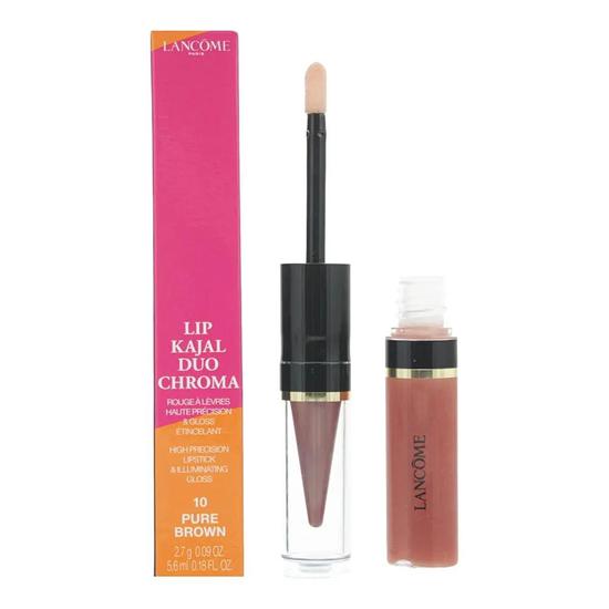 Lancôme Lip Kajal Duo Chroma 10 Pure Brown High Precision Lipstick 2.7g Illuminating Gloss 5.6ml