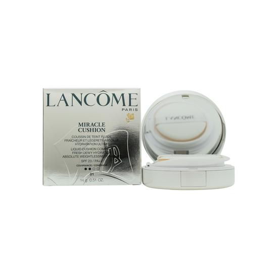 Lancôme Miracle Cushion Fluid Foundation Compact SPF 23 01 Porcelaine