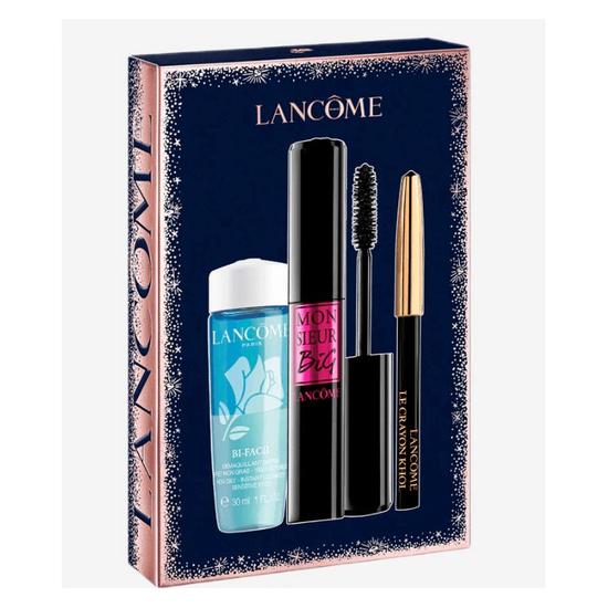 Lancôme Monsieur Big Volume Mascara 01 + Bi Facil + Khol Eye Pen Mini Noir 027 Gift Set 30ml