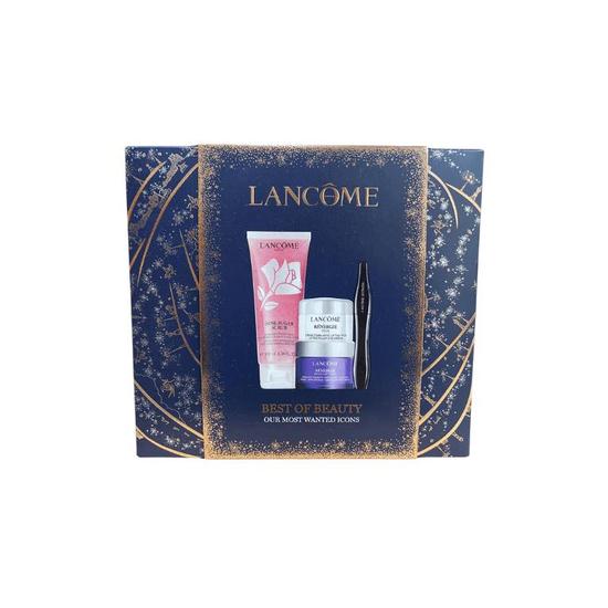 Lancôme Renergie Eye Cream 5ml+MultiLift Night Cream 15ml+Rose Scrub 100ml+Hypnose Mascara 01 Noir Set