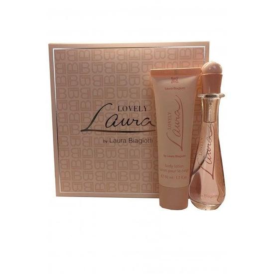 Laura Biagiotti Lovely Eau De Toilette Gift Set 25ml Lovely Eau De Toilette + 50ml Body Lotion