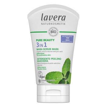 Lavera Pure Beauty 3 In 1 Wash, Scrub, Mask For Blemished & Combination Skin