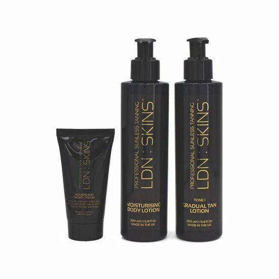 LDN SKINS Prep & Reveal Tan, Hydrate, Refresh Set Imperfect Box