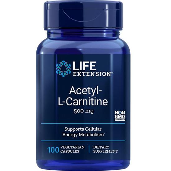 Life Extension Acetyl-L-Carnitine 500mg Vegicaps 100 Vegicaps