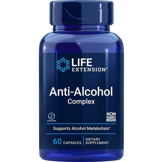 Life Extension Anti-Alcohol Complex Vegicaps 60 Vegicaps