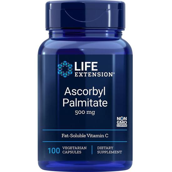 Life Extension Ascorbyl Palmitate 500mg Vegicaps 100 Vegicaps