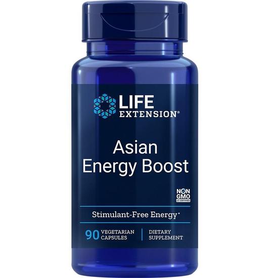 Life Extension Asian Energy Boost Vegicaps 90 Vegicaps