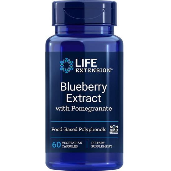 Life Extension Blueberry Extract With Pomegranate Vegicaps 60 Vegicaps