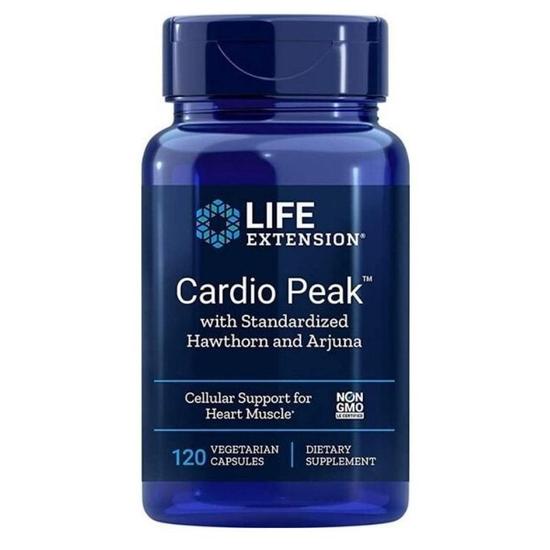 Life Extension Cardio Peak With Standardised Hawthorn & Arjuna Vegicaps 120 Vegicaps