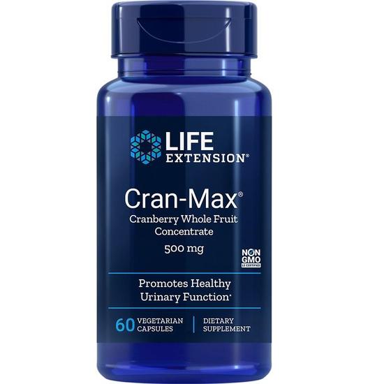 Life Extension Cran-Max Cranberry Whole Fruit Concentrate 500mg Vegicaps 60 Vegicaps