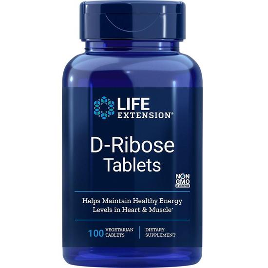 Life Extension D-Ribose Vegetarian Tablets 100 Tablets