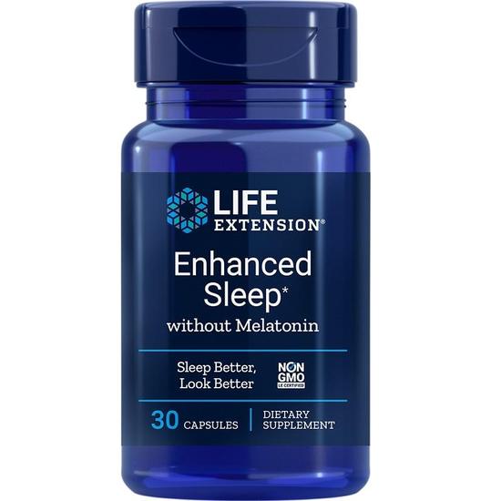 Life Extension Enhanced Sleep Without Melatonin Capsules 30 Capsules