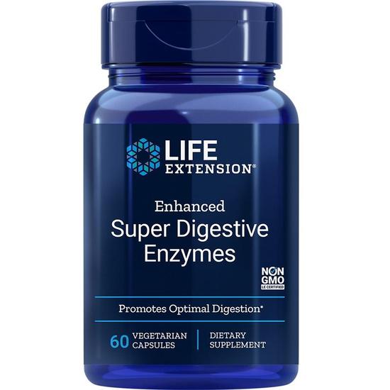 Life Extension Enhanced Super Digestive Enzymes Vegicaps 60 Vegicaps