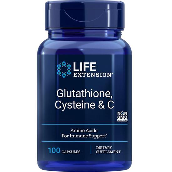 Life Extension Glutathione Cysteine & C Vegicaps 100 Vegicaps