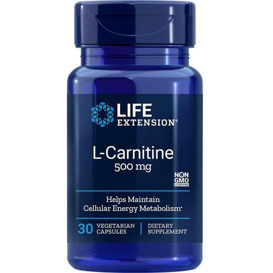 Life Extension L-Carnitine 500mg Vegicaps 30 Vegicaps