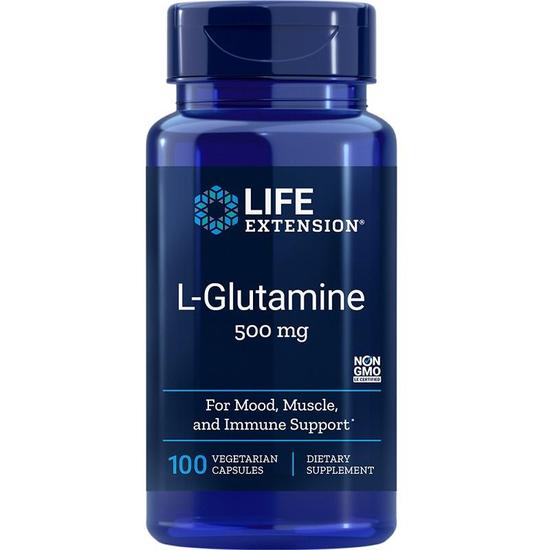 Life Extension L-Glutamine 500mg Vegicaps 100 Vegicaps