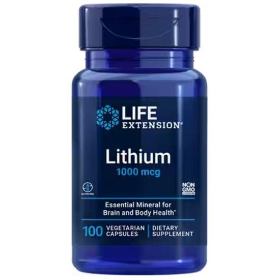 Life Extension Lithium 1000mcg Capsules 100 Capsules