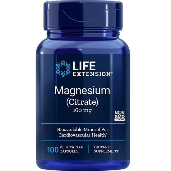 Life Extension Magnesium Citrate 160mg Vegicaps 100 Vegicaps