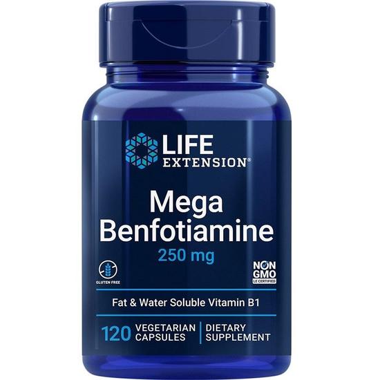 Life Extension Mega Benfotiamine 250mg Vegicaps 120 Vegicaps