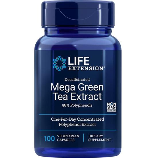 Life Extension Mega Green Tea Extract Vegicaps 100 Vegicaps