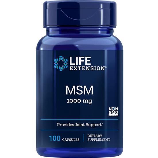 Life Extension MSM 1000mg Capsules 100 Capsules