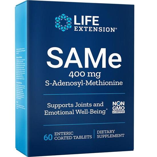 Life Extension SAMe S-Adenosyl-Methionine 400mg Tablets