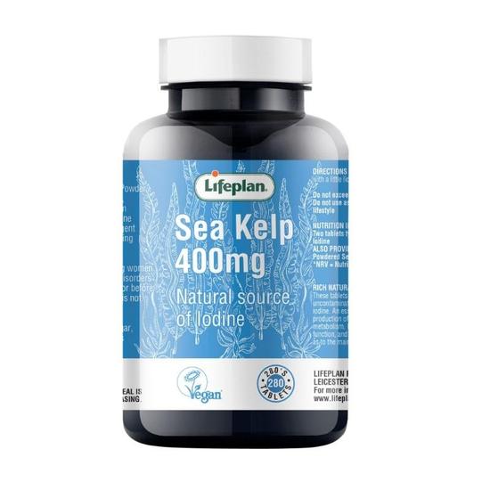 Lifeplan Sea Kelp 400mg Tablets | Cosmetify