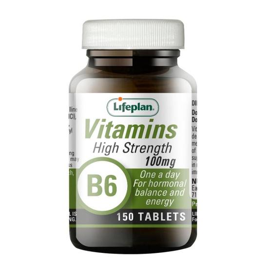 Lifeplan Vitamin B6 Pyridoxine 100mg Tablets 150 Tablets