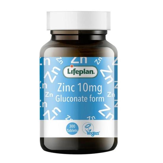 Lifeplan Zinc Gluconate 10mg Tablets 300 Tablets