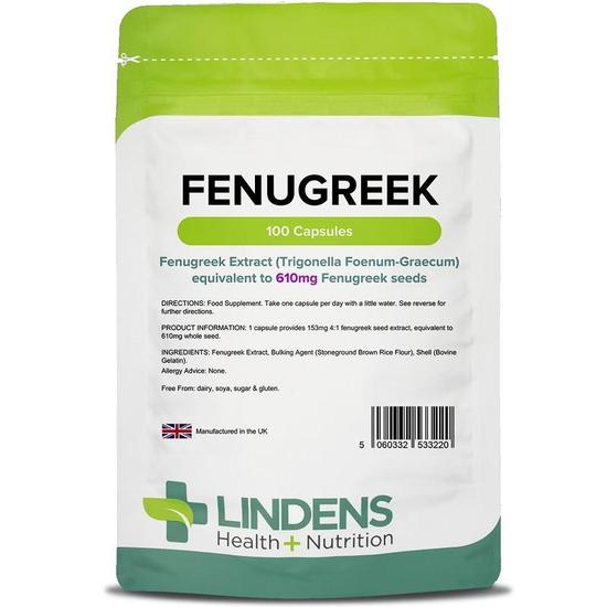 Lindens Fenugreek 610mg Capsules 100 Capsules