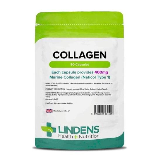 Lindens Marine Collagen 400mg Capsules 90 Capsules