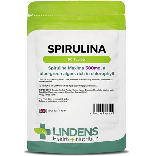 Lindens Spirulina 500mg Tablets