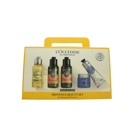 L'Occitane Travel Exclusive Gift Set 75ml Almond Shower Oil + 75ml Intensive Repair Shampoo + 75ml Intensive Repair Conditioner