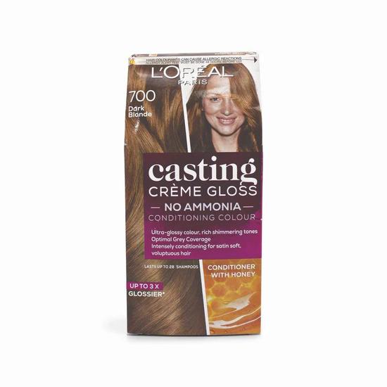 L'Oreal Paris Casting Creme Gloss Semi-Permanent Hair Dye 700 Dark Blonde Imperfect Box