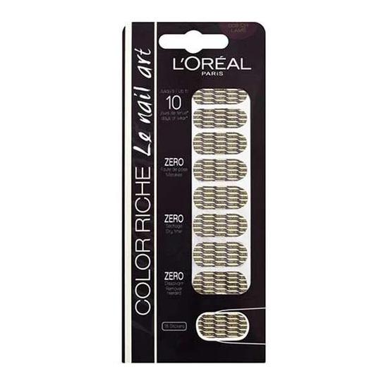 L'Oreal Paris Colour Riche Le Nail Art 008 Or Lame 18 Stickers
