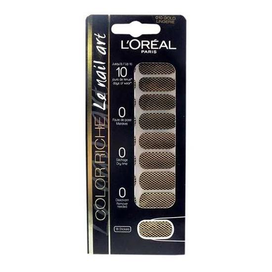 L'Oreal Paris Colour Riche Le Nail Art 010 Gold Lingerie 18 Stickers