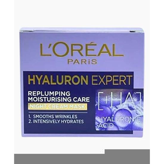 L'Oreal Paris Hyaluron Expert Replumping Moisturising Care Night Cream Mask