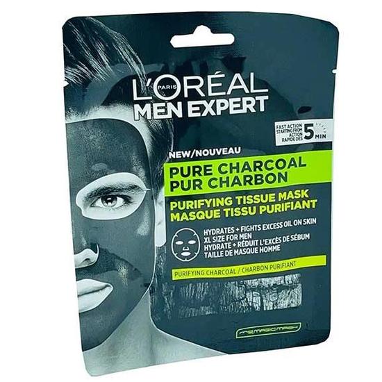 L'Oréal Paris Men Expert Pure Charcoal Purifying Tissue Mask 30 g