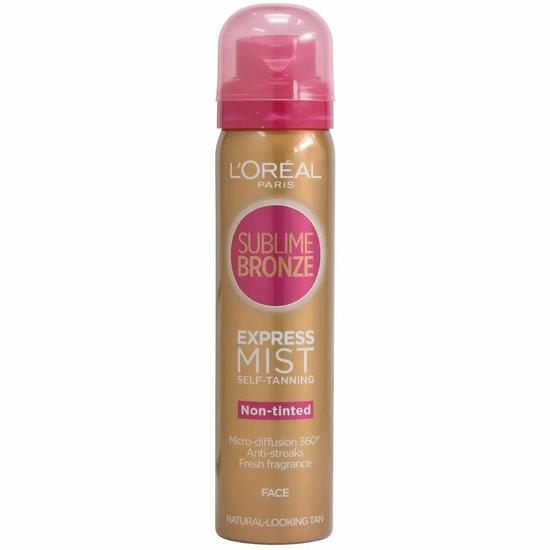 L'Oreal Paris Sublime Bronze Express Mist Self Tanning For Face 75ml