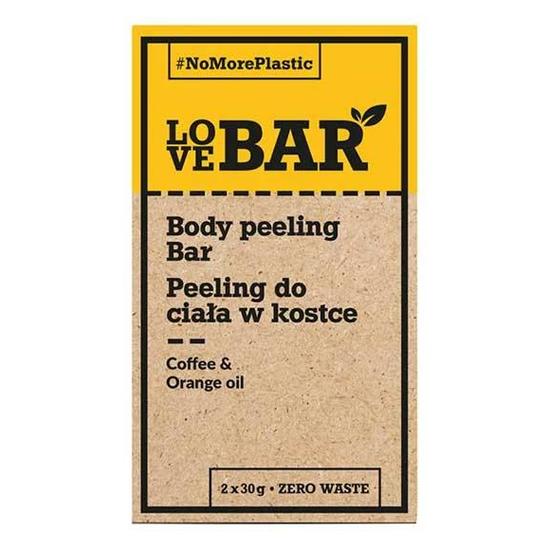 Love Bar Body Peeling Bar With Coffee & Orange Oil 2 x 30 g