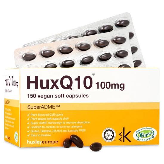 love puff vitamins Huxley Europe HuxQ10 Capsules For Heart, Skin & Muscle Healthv 150 Capsules