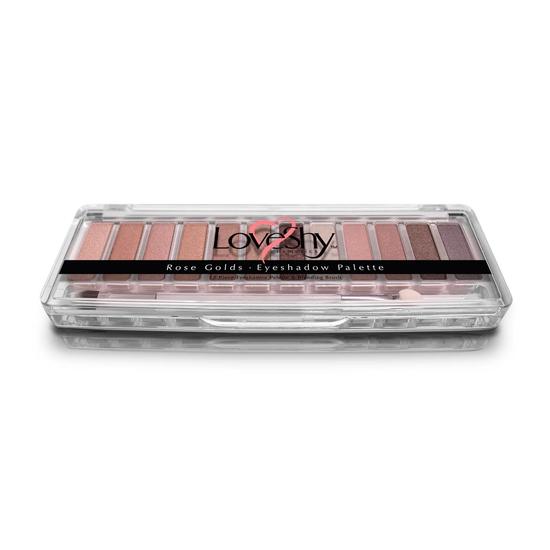LoveShy Rose Gold Eyeshadow Palette 12 Shades
