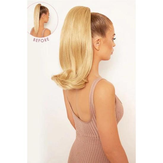 LullaBellz Bouncy Luxe 18" Curly Drawstring Pony BLONDES | BLEACH BLONDE