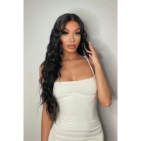 LullaBellz The Cassie Natural Black Body Wave Lace Front Wig