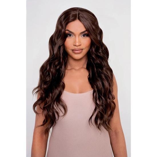 LullaBellz The Kendall Chestnut Brown Angel Waves Lace Front Wig