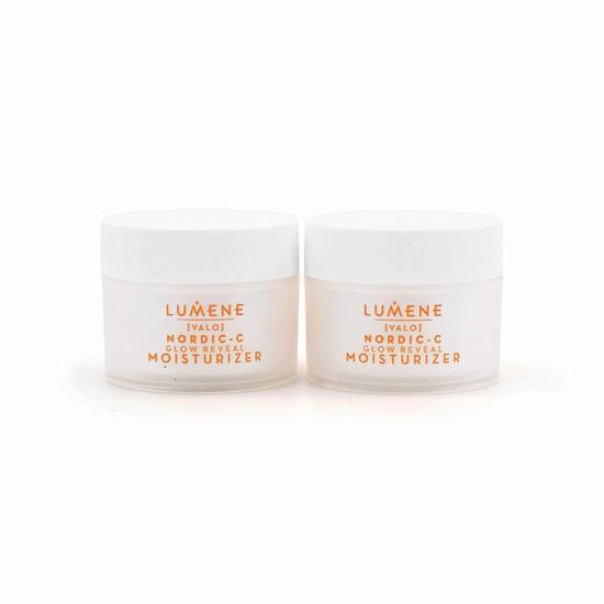 Lumene 2 x Lumene Valo Nordic C Glow Reveal Moisturiser 15ml (Missing Box)