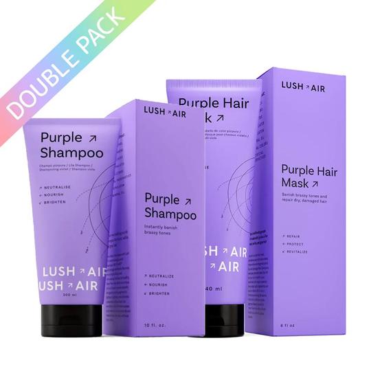 Lush Air Lush Purple Shampoo & Mask Duo For Blonde Hair