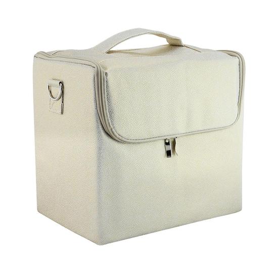 Macintyres Redspot Beauty Or Hairdressing Case Metallic Ivory